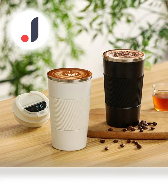 Thermal Mug with Temperature Display — Beverage Warmers, Pavo