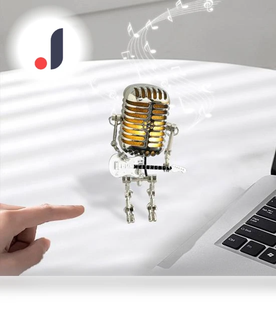 Vintage Robot Microphone Night Light — Creative Lighting Solutions, Cleaner Products