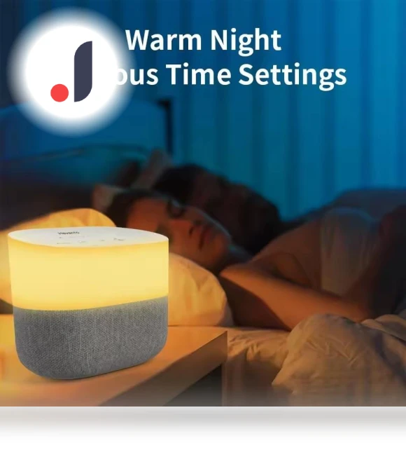 White Noise Sleep Speaker with RGB Lamp — Sleep Soothers, wmlike mz