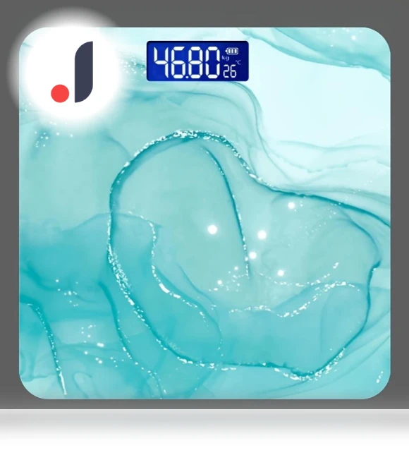Digital Bathroom Scale with Temperature Display — Weight Management Tools, Refreshing Home