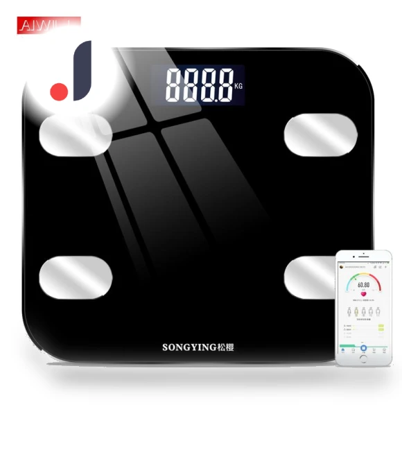 Electronic Smart Bathroom Scale — Weight Management Tools, Refreshing Home