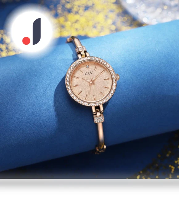 Elegant Women's Fashion Quartz Watch with Rhinestones — Women's Wrist Watches, Various wearables