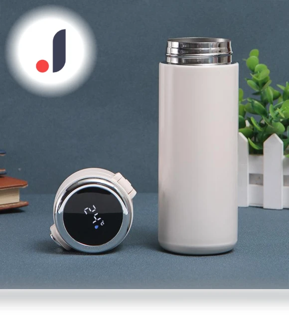 Smart Stainless Steel Mug with LED Lighting — Beverage Warmers, Refreshing Home
