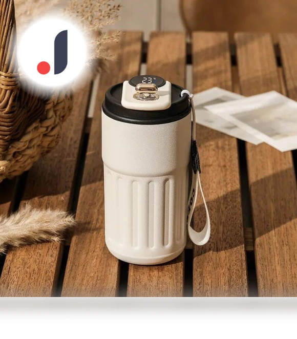 Smart Thermos with Digital LED Temperature Display — Travel Drinkware, Refreshing Home