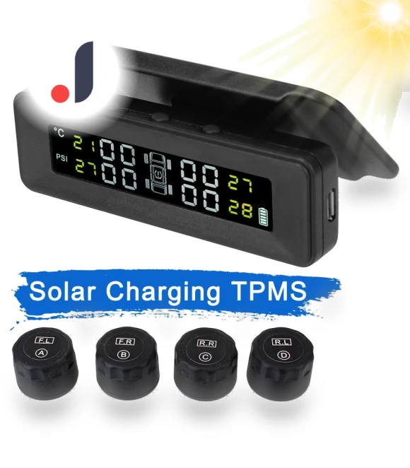 Solar Powered Tire Pressure Monitoring System — TPMS Sensor Replacements, Cars Auto Home