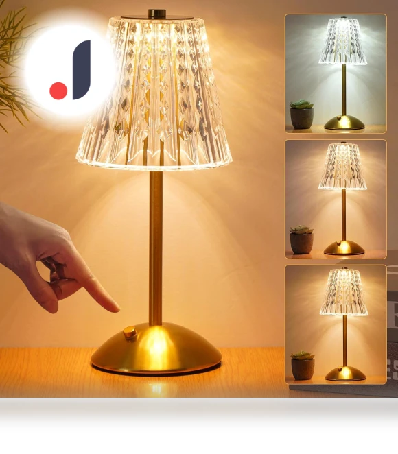 Touch Crystal Wireless Lamp — Standing Lights, Your Warm Home