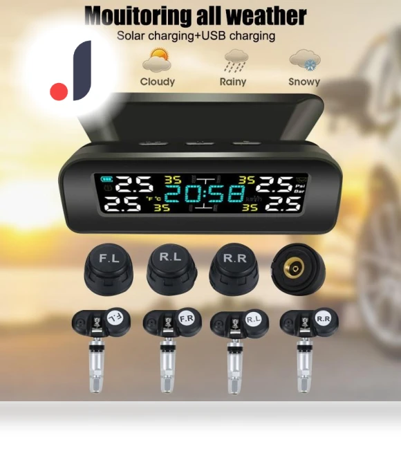 Universal Automatic Solar + USB TPMS Watch with LCD Display — TPMS Sensor Replacements, Home Of Auto Parts