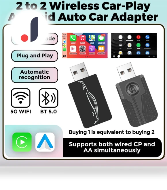 Wireless CarPlay Adapter for Android Auto — Phone Accessories, JOHO