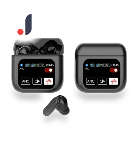 Wireless Smart TWS Earbuds with Touch Screen — In-Ear Headphones, RuKing