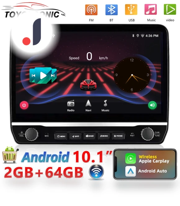 10.1-inch 2 din Universal Car Radio Receiver — Stereo Receivers, ToyousoniC