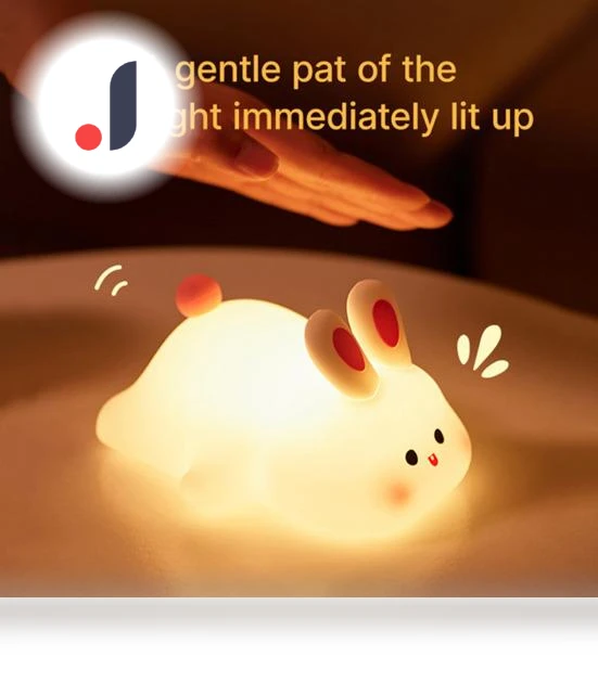 Adorable Rabbit Night Light with Timer — Night Lights, TOP MALL-004