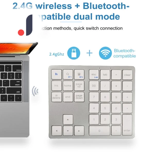 Bluetooth-Compatible Wireless Numeric Keypad — Number Pads, SEOBIOG