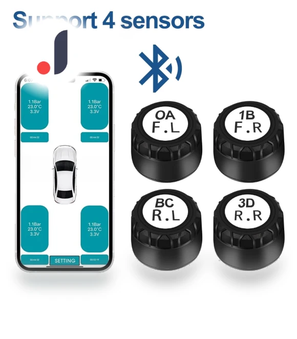 Bluetooth Motorcycle Tire Pressure Monitoring System — TPMS Sensor Replacements, Auto Accessories Home