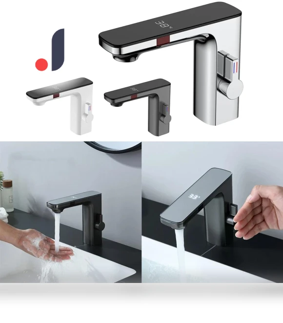 Digital Display Touch Faucet — Smart-Touch Kitchen Faucets, Homedepot