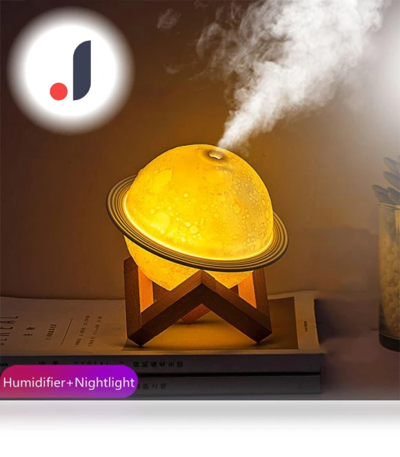Mini USB Air Humidifier with Planet — Diffusers, Essager Electronic