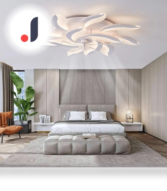 Modern Ceiling Fan with Remote Control — Ceiling Fans, Vinde Home