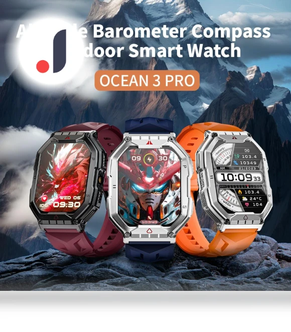 Ocean 3 Pro Sports Smartwatch — Smartwatches, LOKMAT