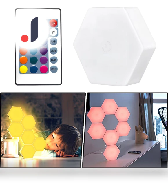 Quantum Wireless Hexagon Lamp — LED Strips, Heal Care