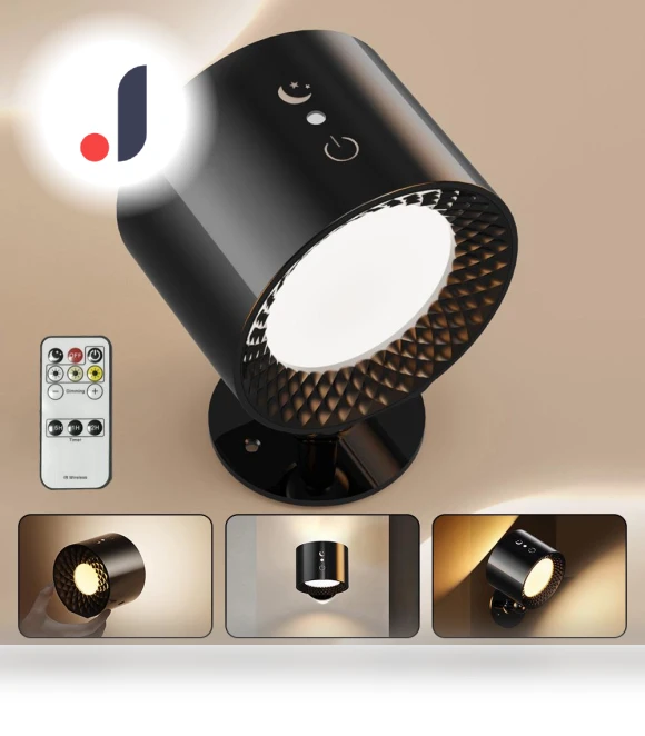 Rechargeable LED Wall Light with Touch Control — Wall Lighting, Homedepot