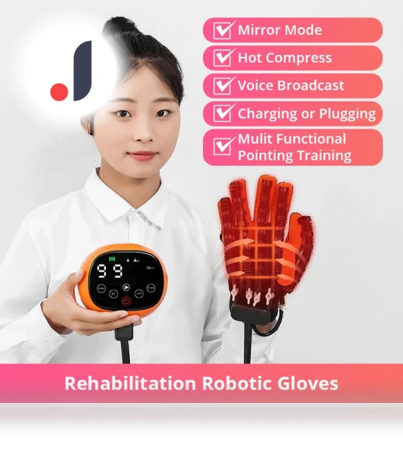 Robotic Rehabilitation Gloves with Heating Function — Arm Exercisers, Le er kang
