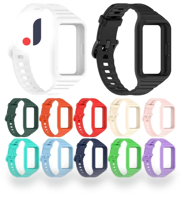 Silicone Strap with Case — Smartwatch Accessories, PINSENDA