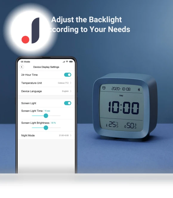 Smart Bluetooth Digital Alarm Clock — Alarms & Clocks, Qingping