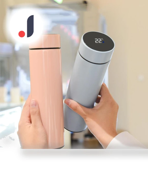 Smart Display Vacuum Insulated Stainless Steel Thermos — Travel Drinkware, Super Dream Home