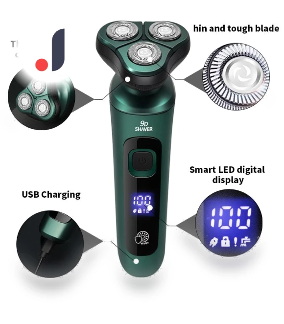 Smart Electric Shaver 4 in 1 — Nose & Ear Trimmers, TOP-HOME MALL