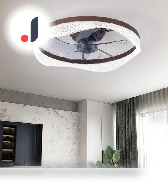 Smart Remote Control Ceiling Fan with LED Light — Ceiling Fans, Vinde Home