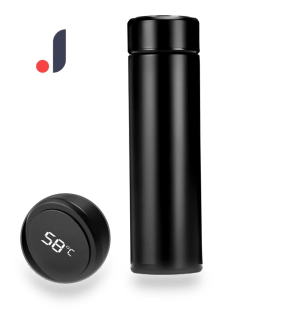 Smart Stainless Steel Thermos with LCD Touch Screen — Beverage Warmers, Refreshing Home