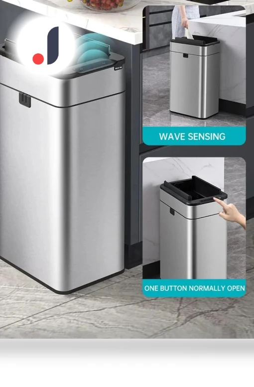 Smart Stainless Steel Trash Can Sensor — Kitchen Cans, Homedepot