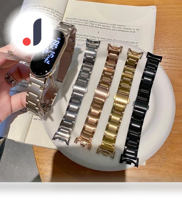 Stainless Steel and Gold Strap — Fitness Bands, Agood