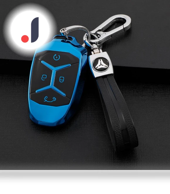 TPU Car Smart 4Button Key Shell Bag Fob Case Cover — Key Holders & Accessories