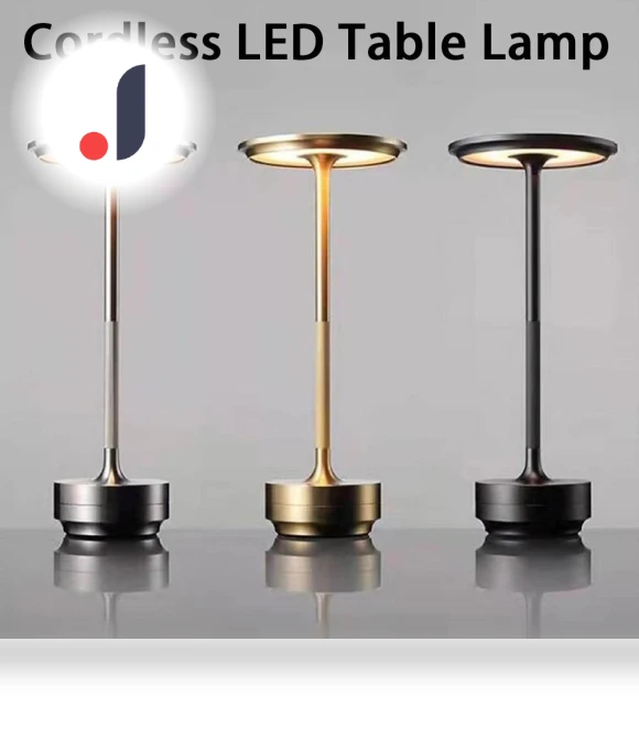 Vintage Rechargeable Touch LED Desk Lamp — Desk & Table Lighting, Homedepot