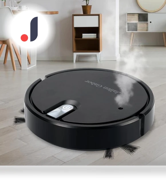 5-in-1 Wireless Robot Vacuum with LED Ambient Light — Smart Cleaning Robots, Living Mall