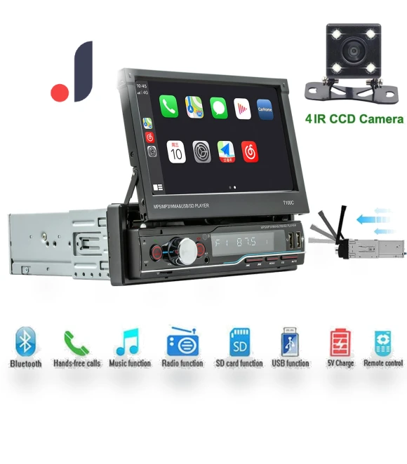 7-inch 1 Din Android Car Stereo with Touch Screen — Stereo Receivers, A Auto Parts Mall