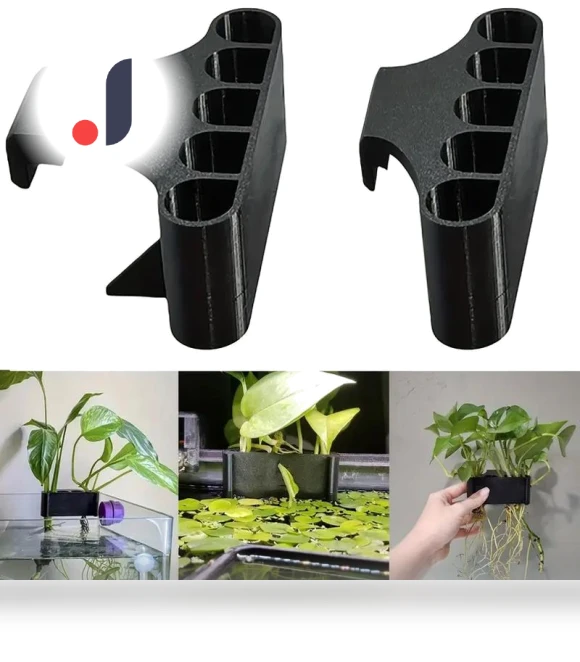 Aquarium Pot with Integrated Hook — Hooks & Hangers, Elegant Living House