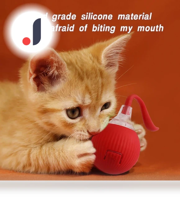Automatic Rolling Ball Toy with Fake Tail — Cat Playthings, Super Dream Home