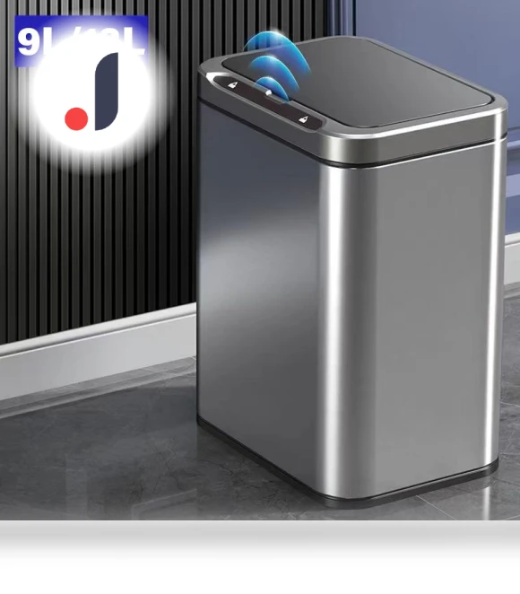 Automatic Sensor Stainless Steel Kitchen Trash Can — Kitchen Cans, Refreshing Home