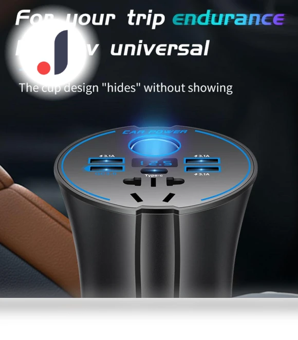 Car Inverter with USB 3.0 Charging Port and Smart Display — Power Inverters, A Auto Parts Mall
