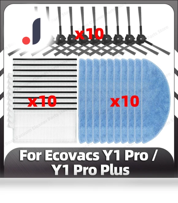 Compatible Replacement Side Brush HEPA Filter Mop Pads Spare Parts Accessories — Parts & Accessories, Lntelligent Living Hall