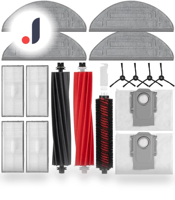 Main Side Brush HEPA Filter Mop Cloth Dust Bags Spare Parts Accessories — Parts & Accessories, Lntelligent Living Hall