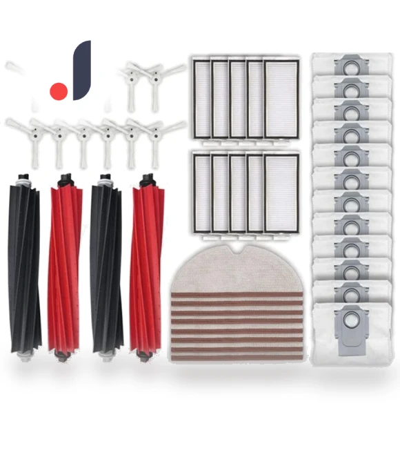 Main Side Brush HEPA Filter Wipes for Mop Dust Bag Accessories Parts — Parts & Accessories, Lntelligent Living Hall