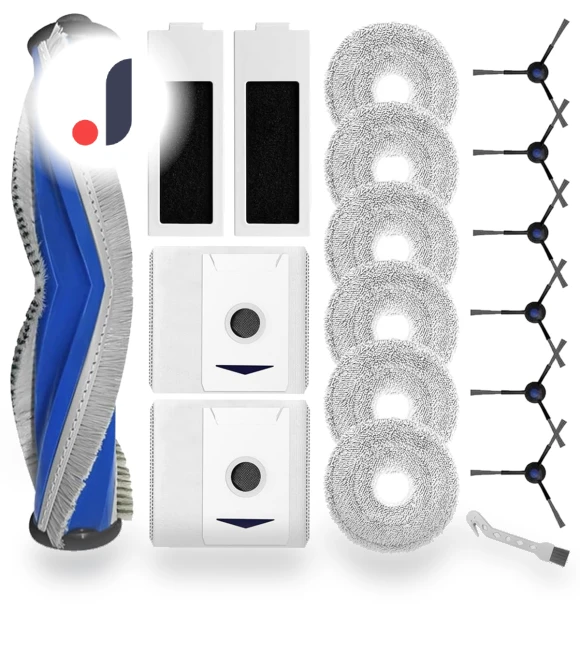 Main Side Brush, HEPA Filters, Mop Cloth, Dust Bags — Parts & Accessories, Elegant Living House