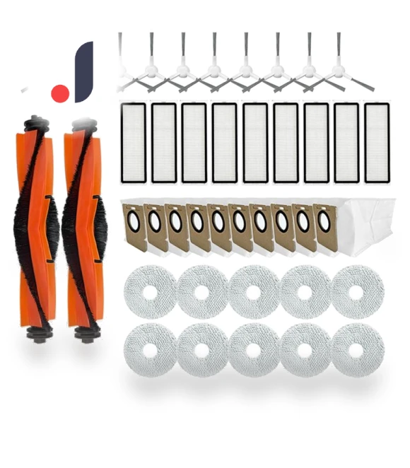 Main Side Brush, Mop Cloth, Hepa Filter, Dust Bag Accessories Spare Parts — Parts & Accessories, Elegant Living House