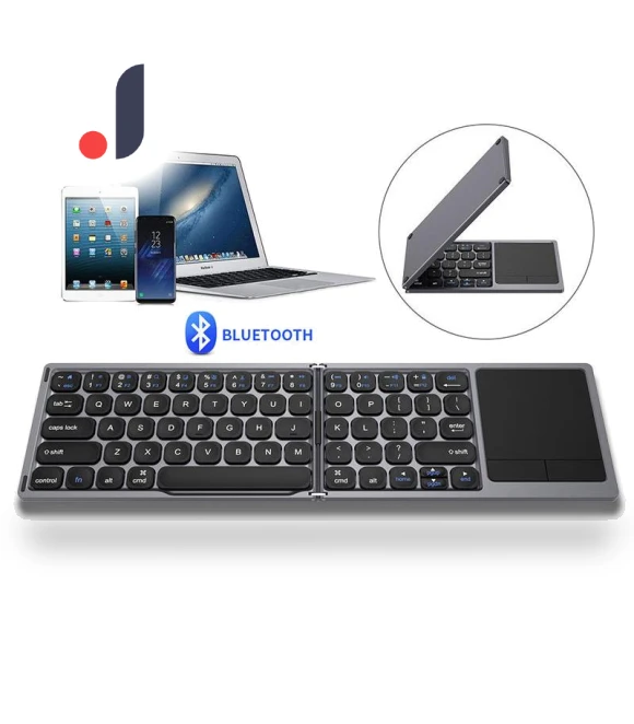 Rechargeable Foldable Bluetooth Keyboard with Touchpad — Keyboards, Bellatrix