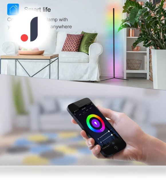 RGB LED Floor Lamp — Desk & Table Lighting