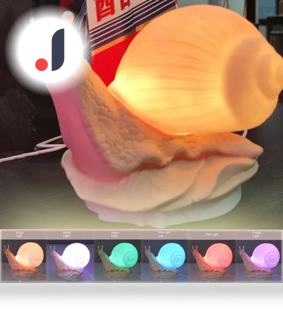 RGB Snail Night Light — Lamps & Shades, Elegant Living House
