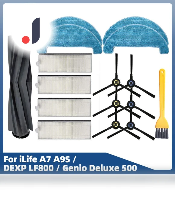 Robot Vacuum Cleaner Main Side Brush Hepa Filter Mop Spare Parts Accessories — Parts & Accessories, Lntelligent Living Hall