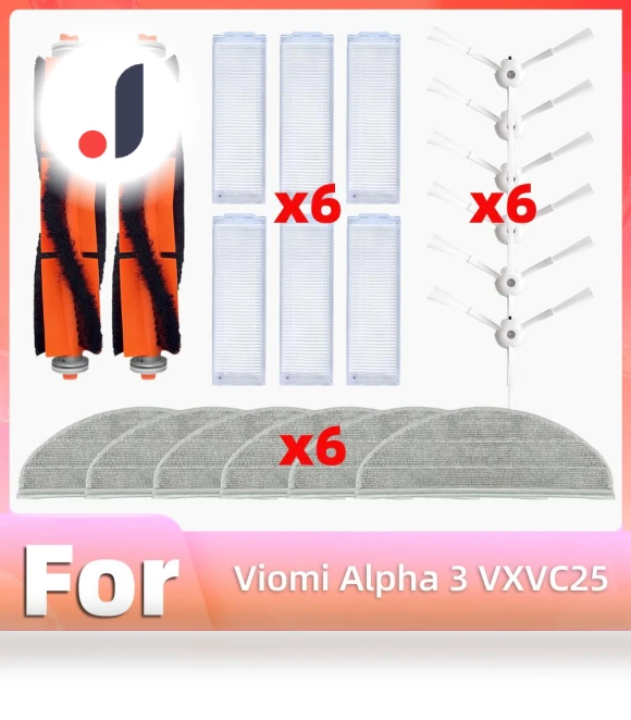 Robot Vacuum Main Side Brush, HEPA Filter, Mop Spare Parts Accessories — Parts & Accessories, Lntelligent Living Hall